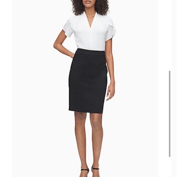 Calvin Klein Dresses & Skirts - Calvin Klein Classic Black Pencil Skirt